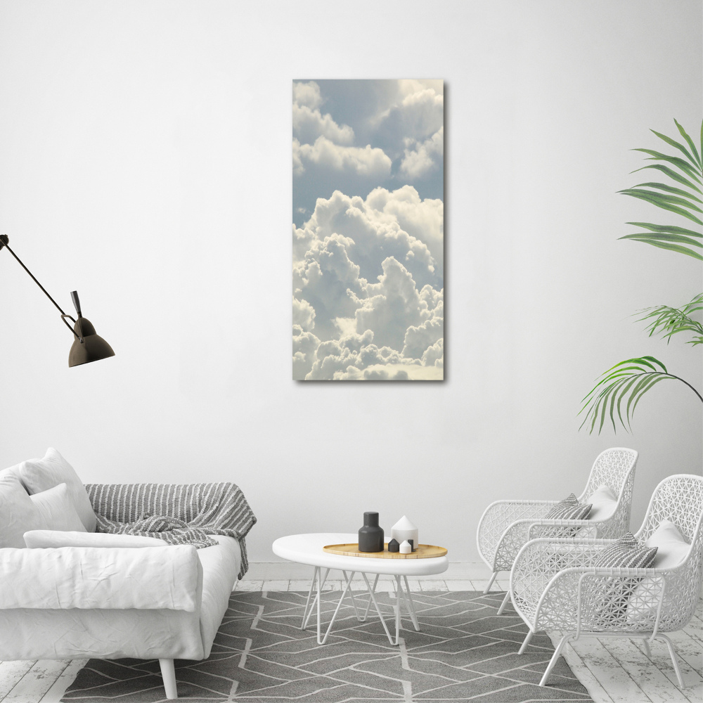 Tableau sur verre Nuages