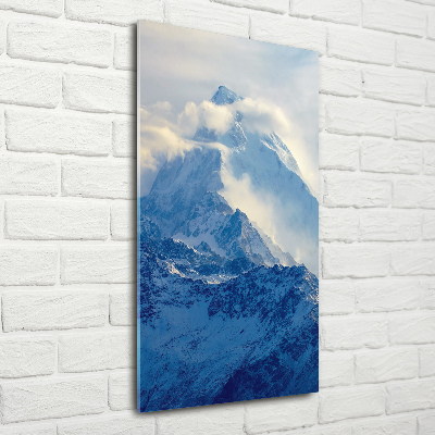 Tableau imprimé sur verre Sommet de la montagne