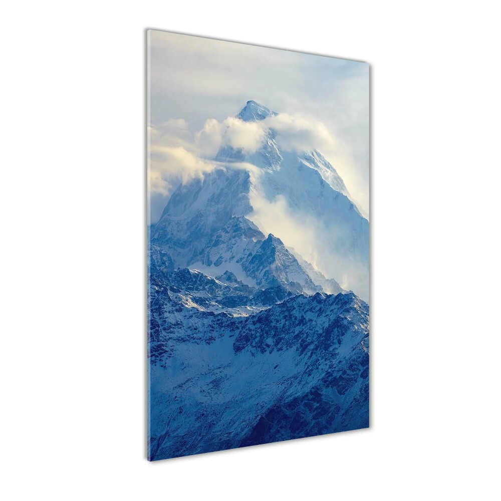 Tableau imprimé sur verre Sommet de la montagne