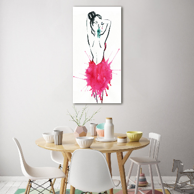 Tableau photo sur verre Illustration de la mode