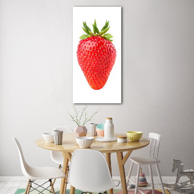 Tableau photo sur verre Lait et framboises