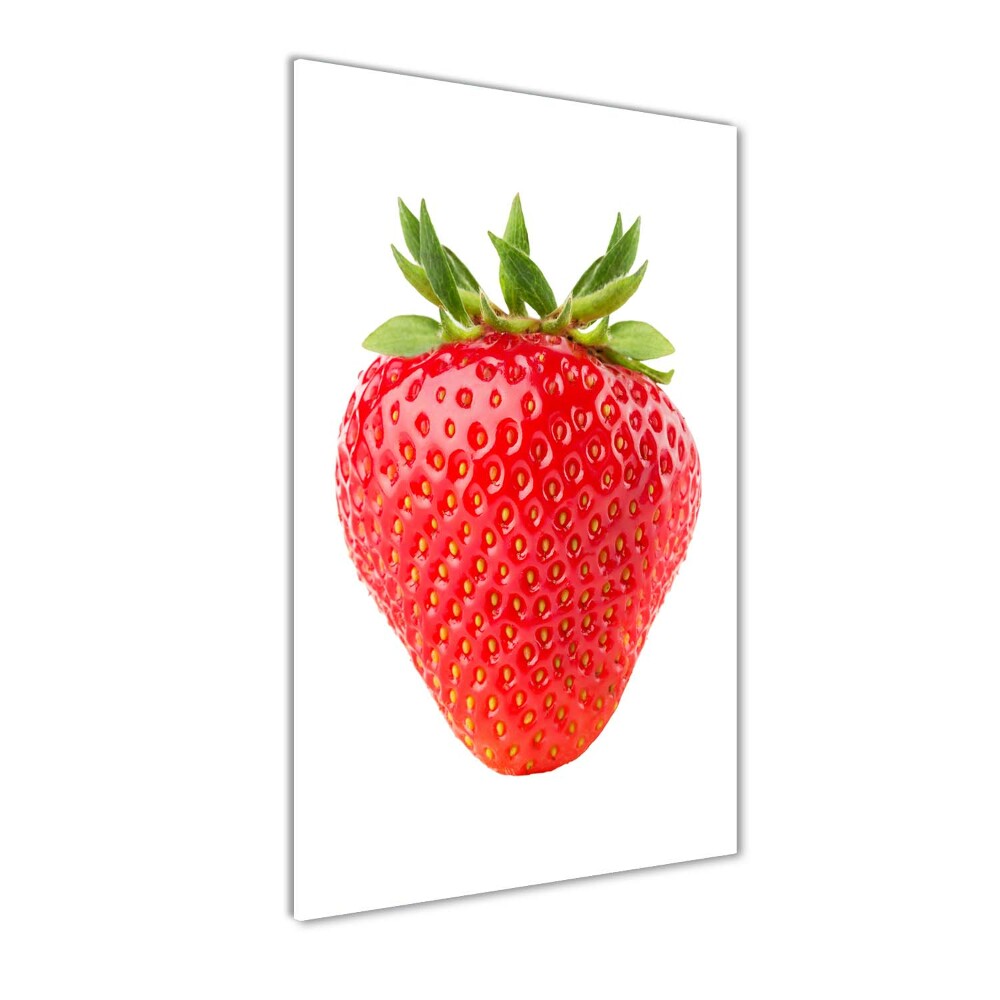 Tableau photo sur verre Lait et framboises