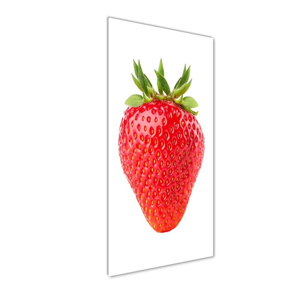 Tableau photo sur verre Lait et framboises