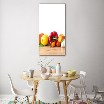 Tableau imprimé sur verre Fruits et légumes