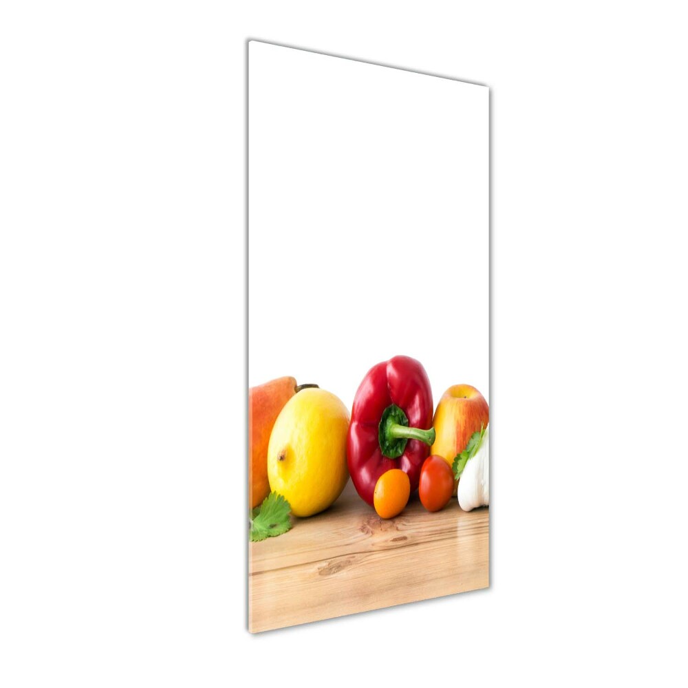 Tableau imprimé sur verre Fruits et légumes