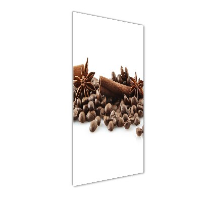 Tableau sur verre Grains de café