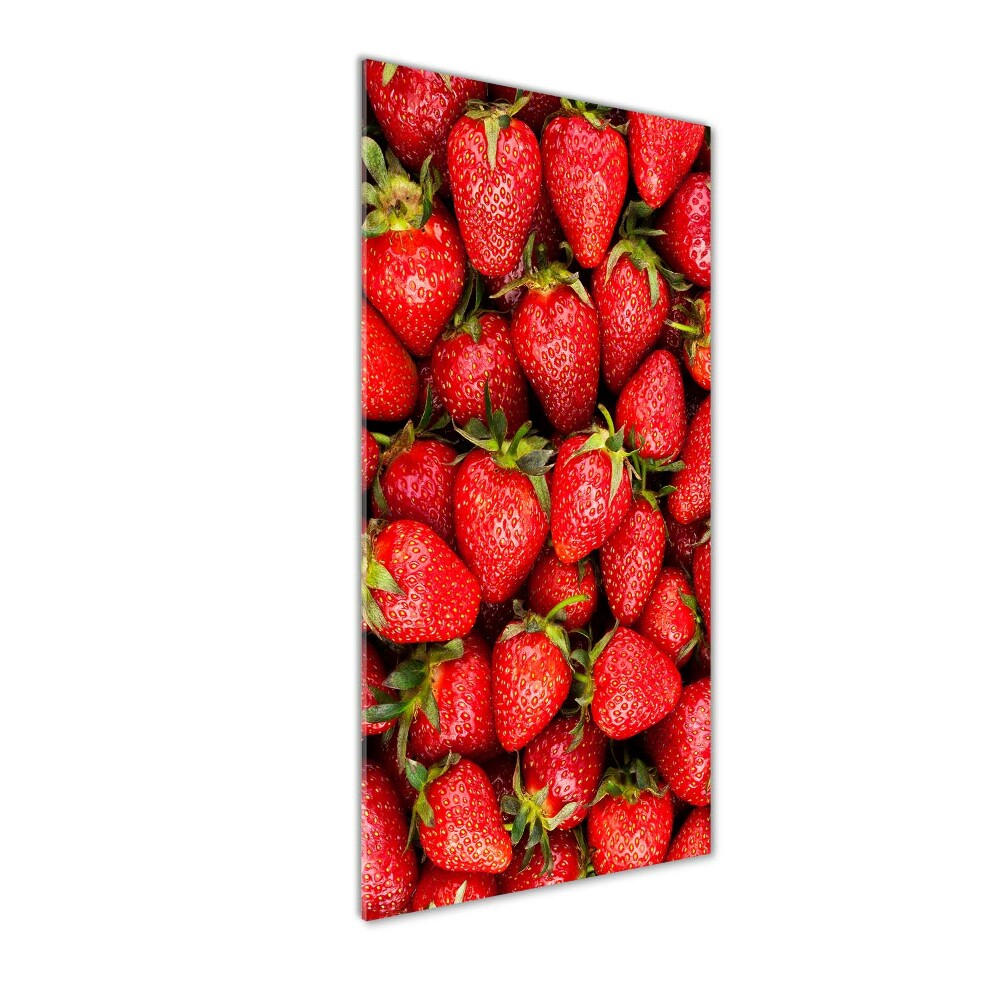 Tableau sur verre Les fraises