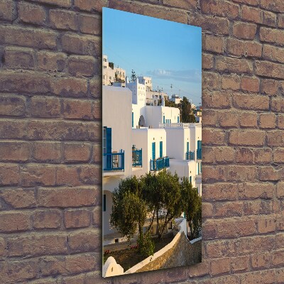 Tableau verre imprimé Mykonos Grèce