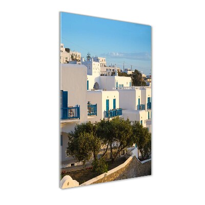 Tableau verre imprimé Mykonos Grèce