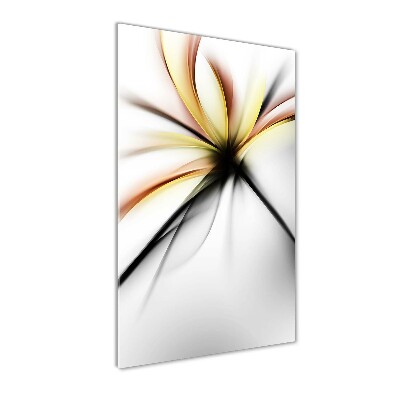 Tableau sur verre Fleur abstraite