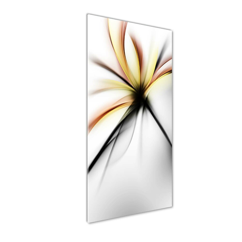 Tableau sur verre Fleur abstraite