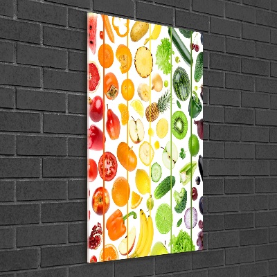 Tableau verre imprimé Fruits et légumes