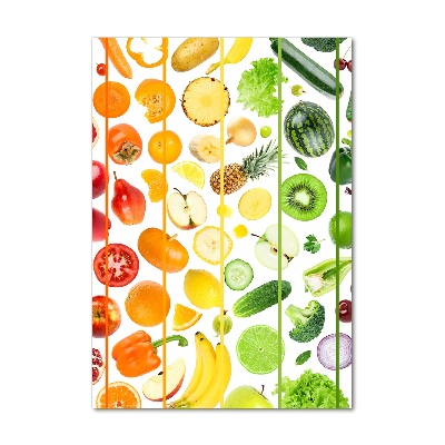 Tableau verre imprimé Fruits et légumes