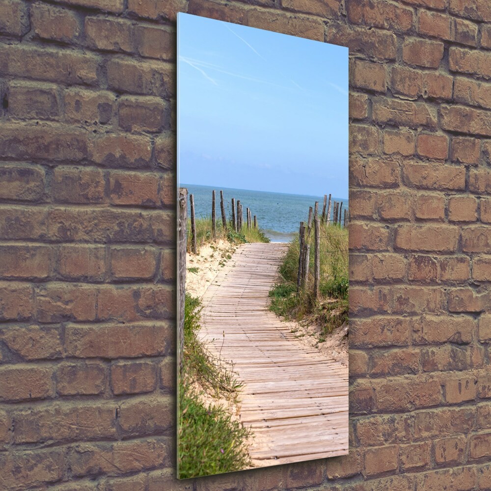 Tableau sur verre Sentier vers les plages