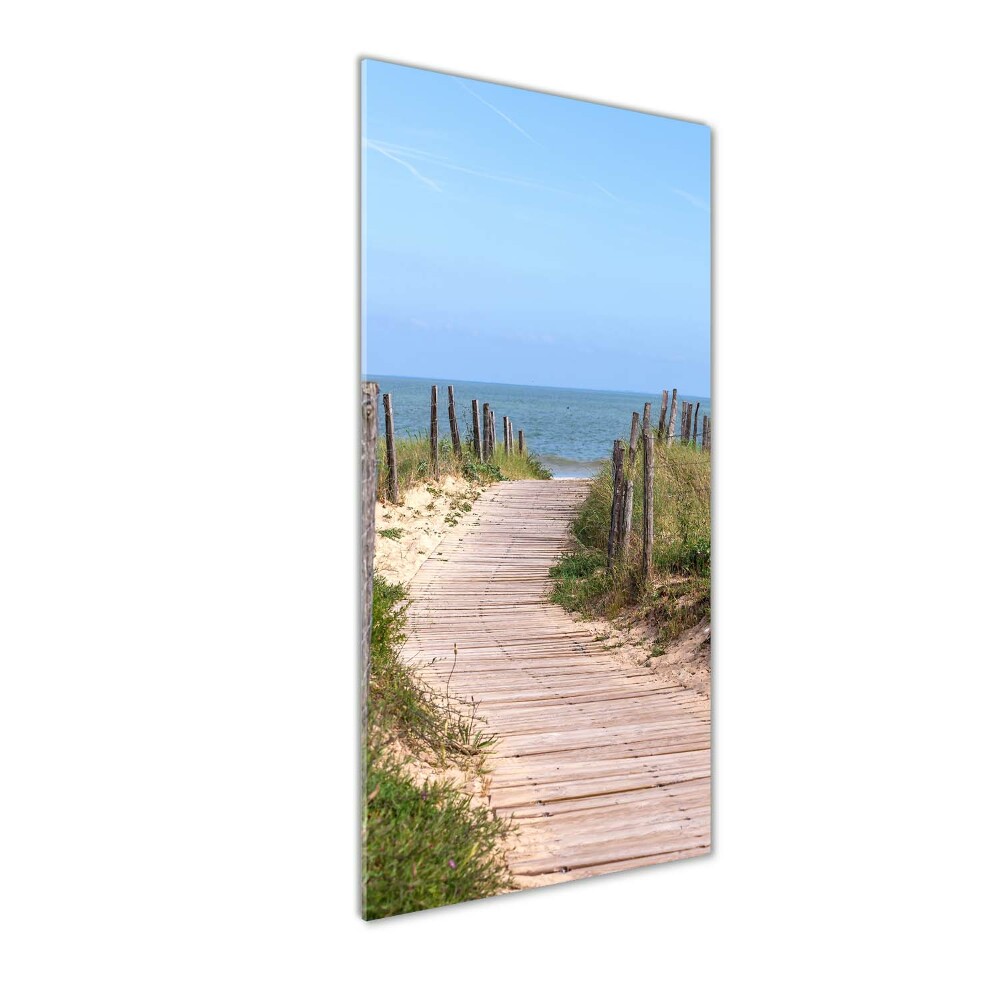 Tableau sur verre Sentier vers les plages