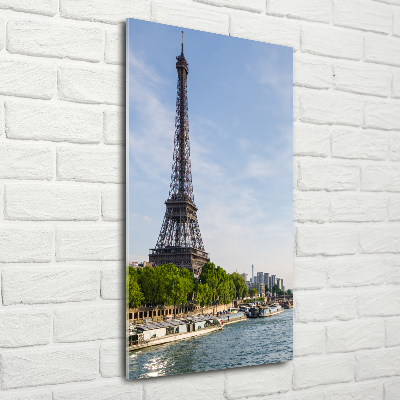 Tableau en verre Tour Eiffel symbole de la France