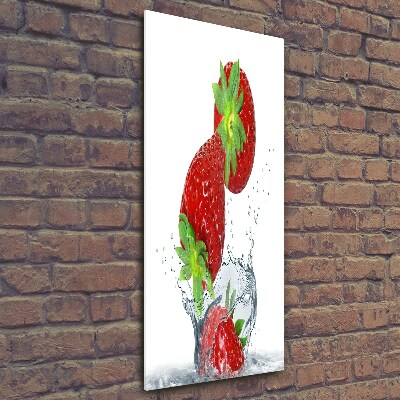 Tableau imprimé sur verre Les fraises