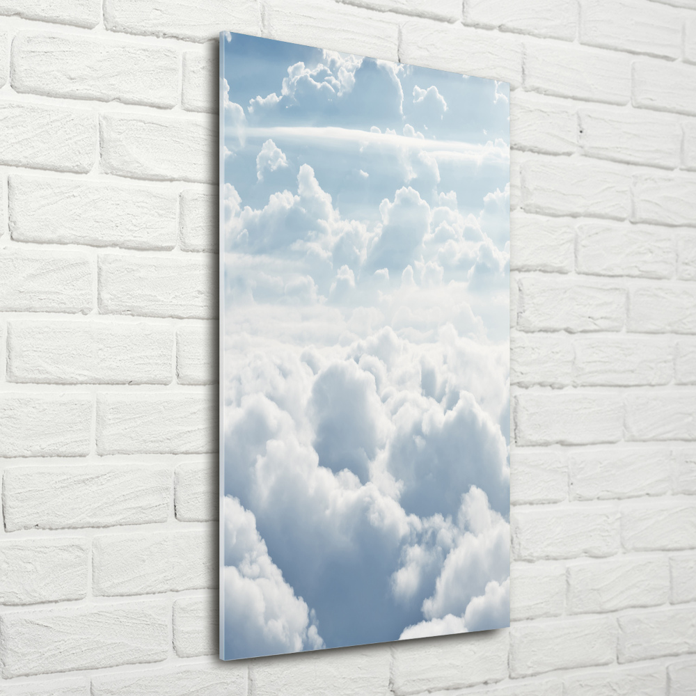 Tableau photo sur verre Vol au-dessus des nuages