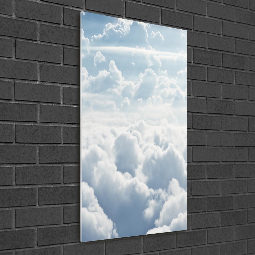 Tableau photo sur verre Vol au-dessus des nuages