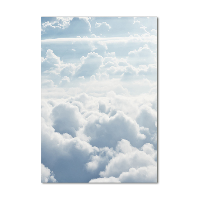 Tableau photo sur verre Vol au-dessus des nuages