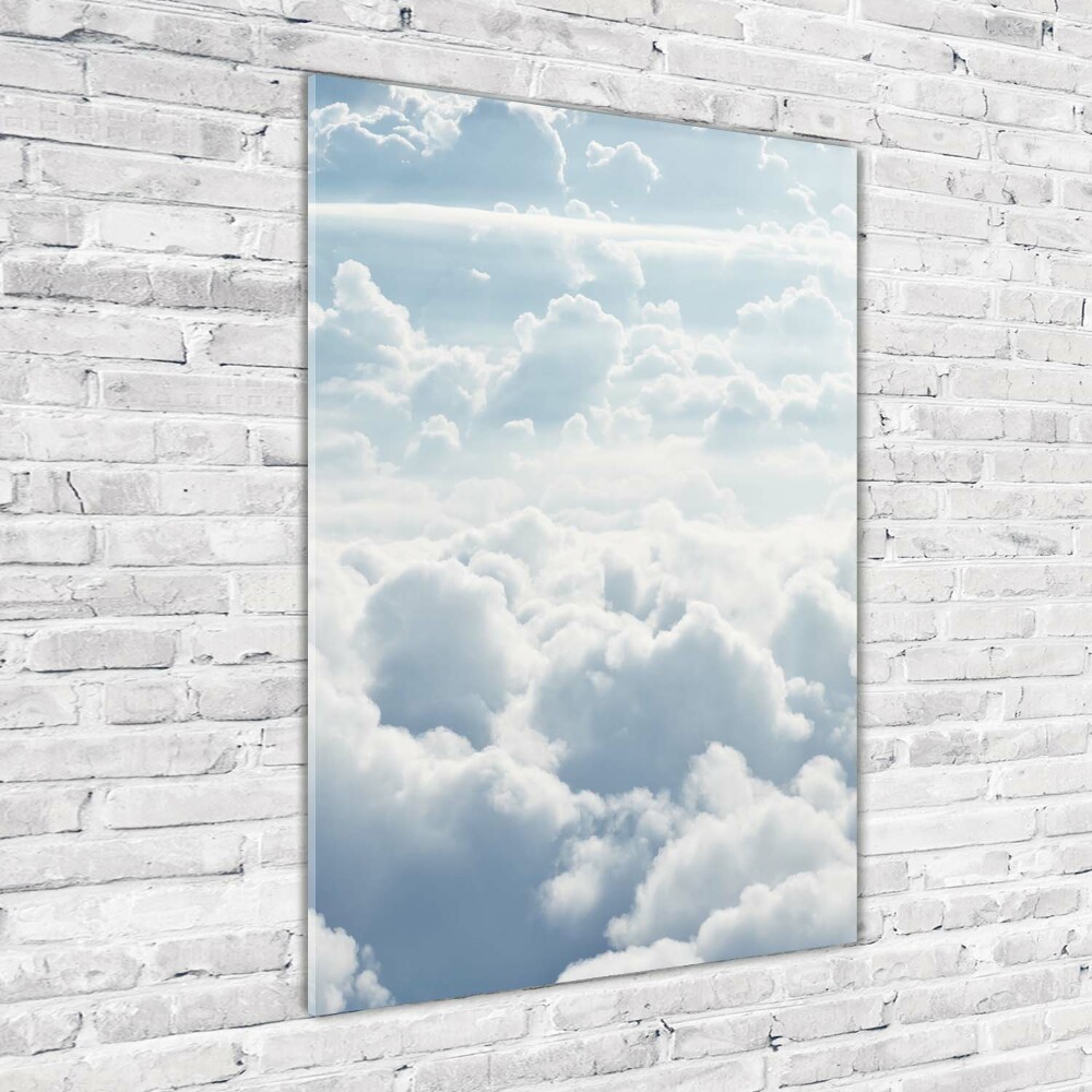 Tableau photo sur verre Vol au-dessus des nuages