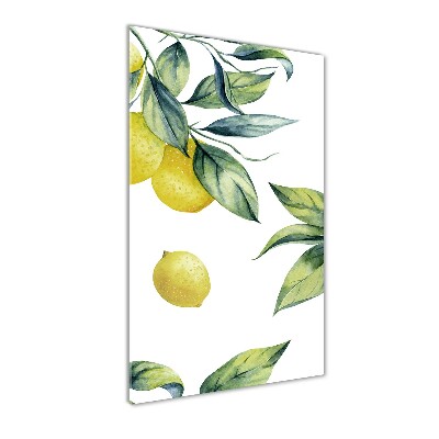 Tableau imprimé sur verre Citrons