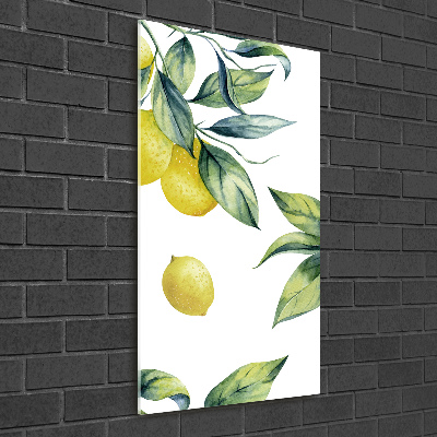 Tableau imprimé sur verre Citrons