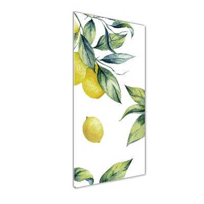 Tableau imprimé sur verre Citrons