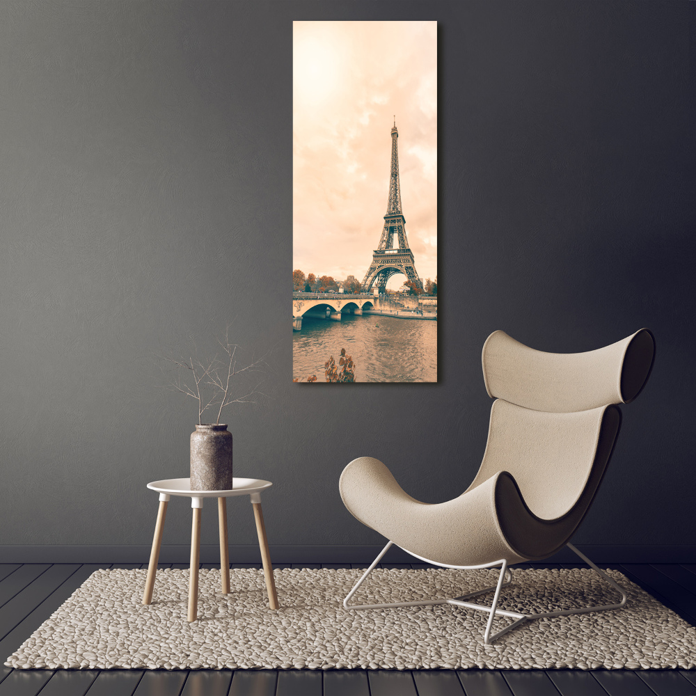 Tableau sur verre Tour Eiffel symbole de Paris