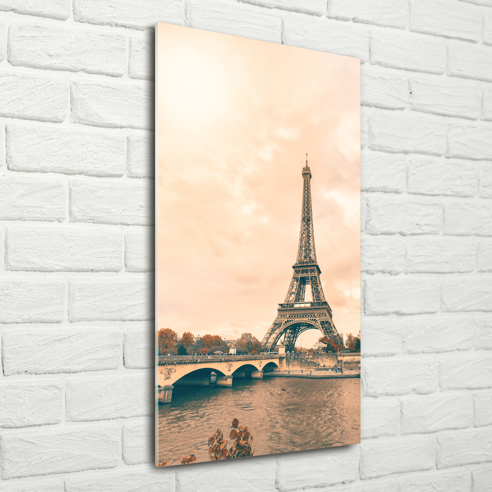 Tableau sur verre Tour Eiffel symbole de Paris