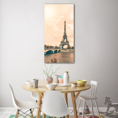 Tableau sur verre Tour Eiffel symbole de Paris