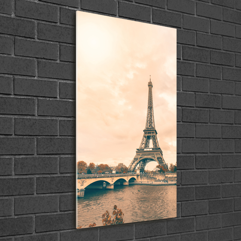 Tableau sur verre Tour Eiffel symbole de Paris