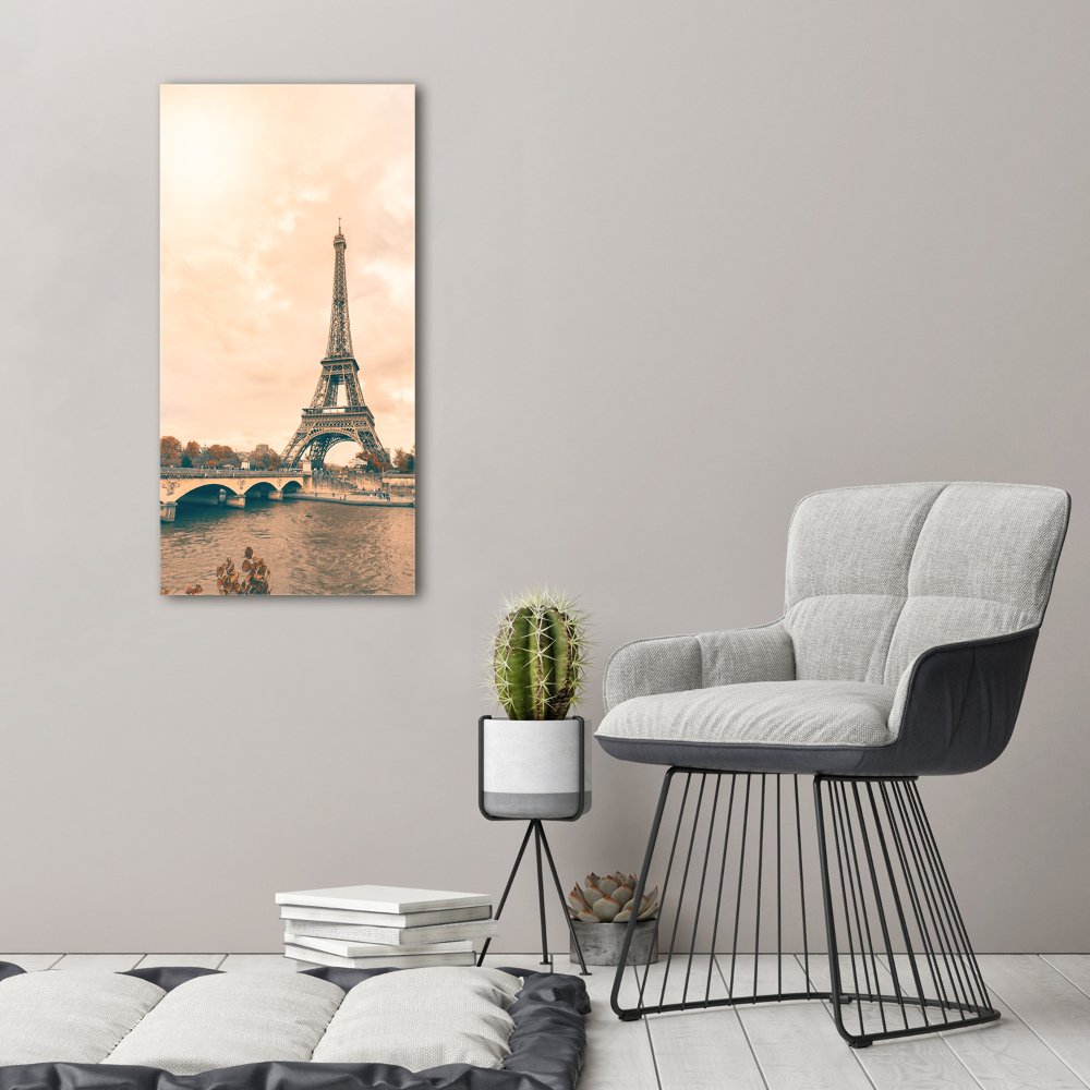 Tableau sur verre Tour Eiffel symbole de Paris