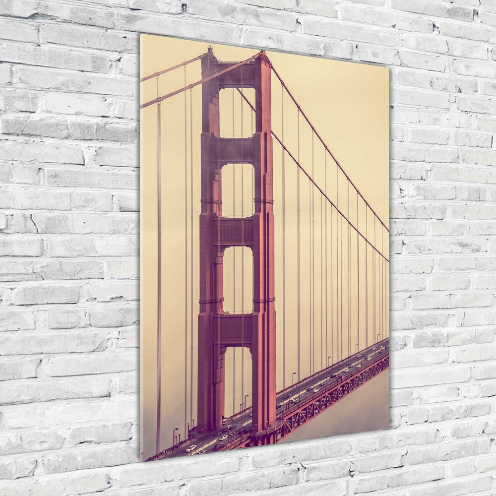 Tableau imprimé sur verre Pont de San Francisco