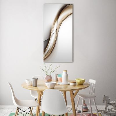 Tableau en verre Vague brune