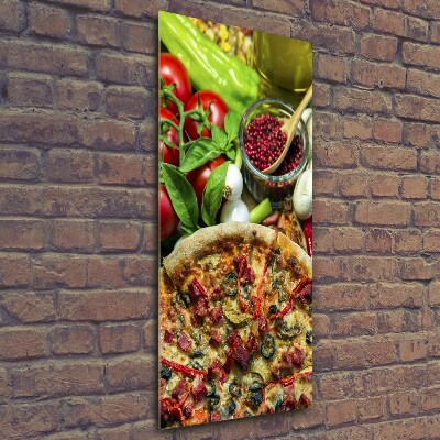 Tableau sur verre Pizza