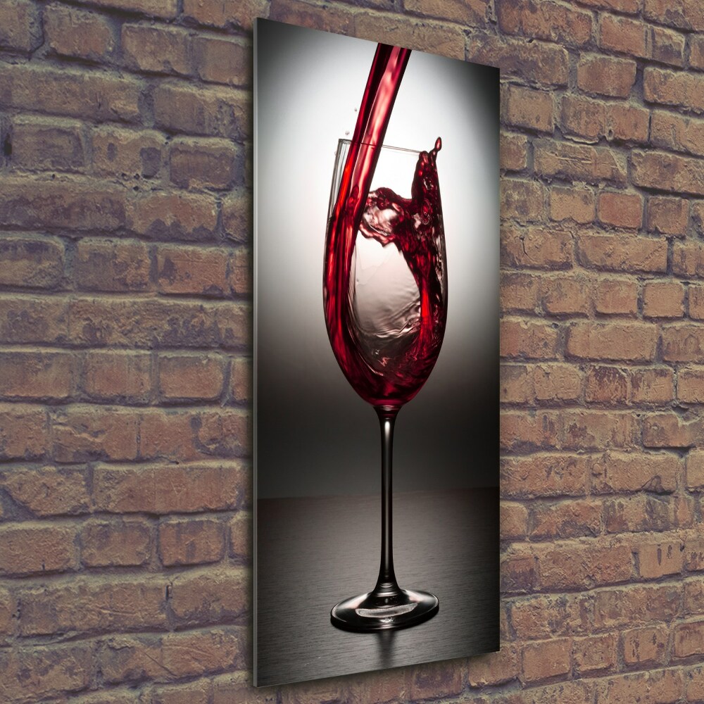 Tableau sur verre Vin rouge