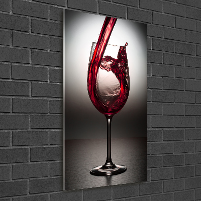 Tableau sur verre Vin rouge