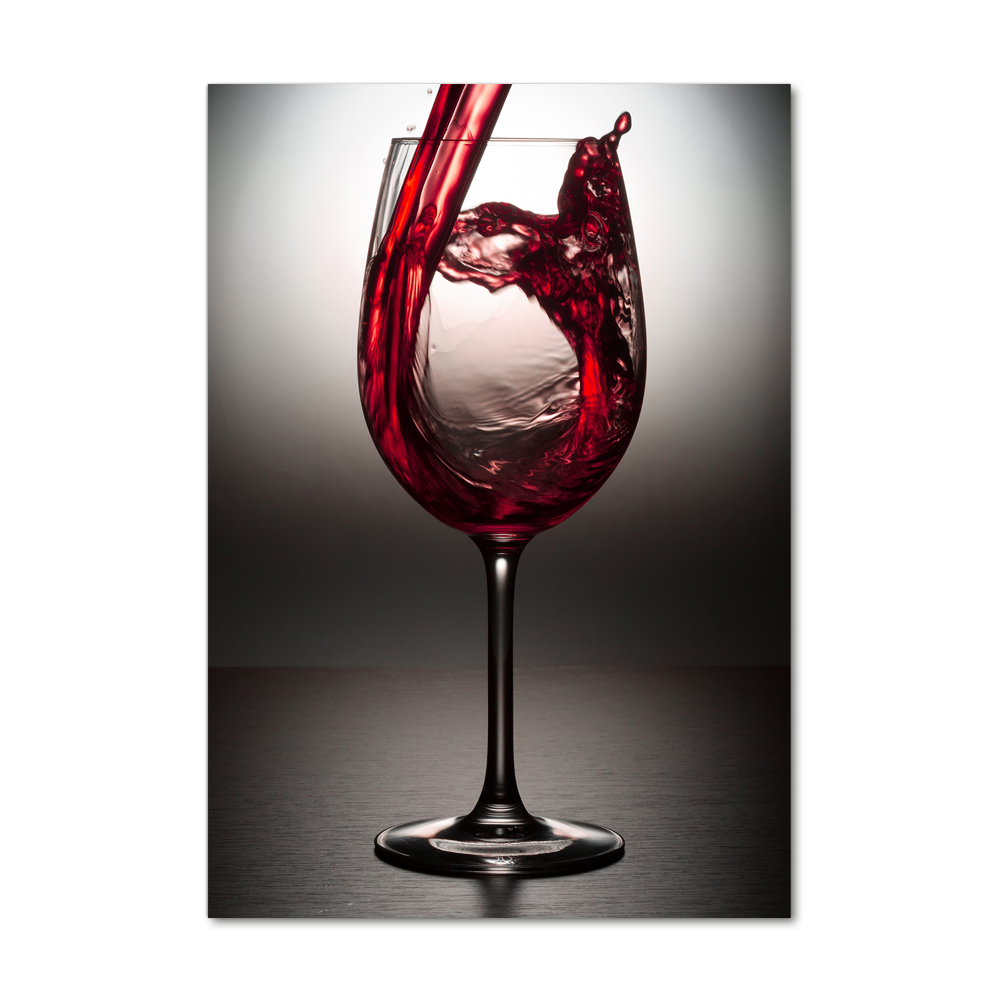 Tableau sur verre Vin rouge