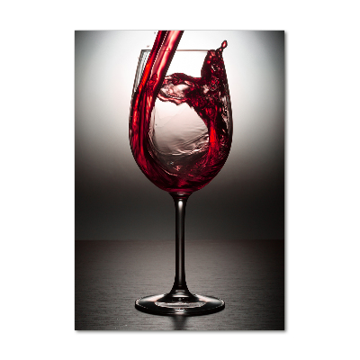 Tableau sur verre Vin rouge