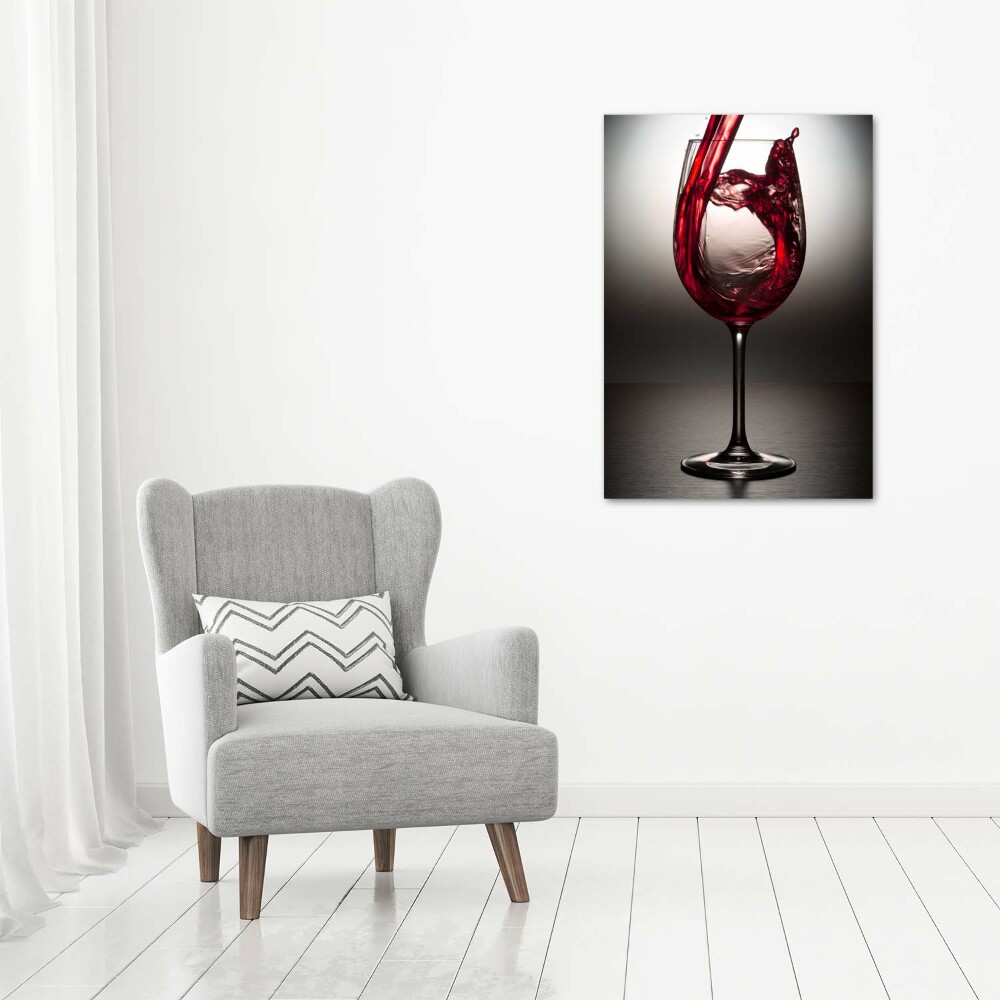 Tableau sur verre Vin rouge