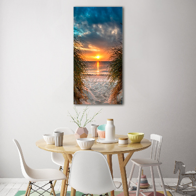 Tableau imprimé sur verre Mer couchante