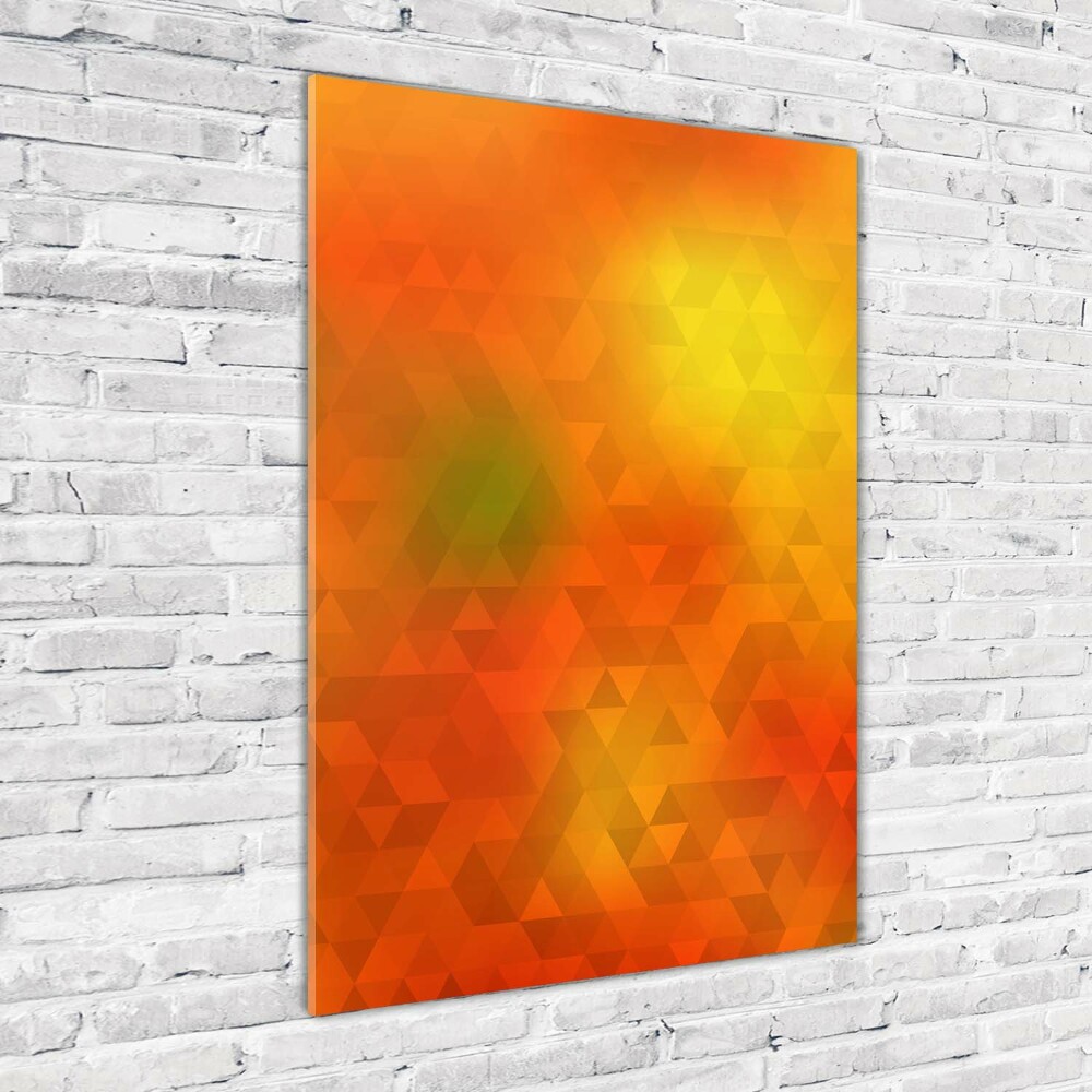 Tableau photo sur verre Triangles abstraits