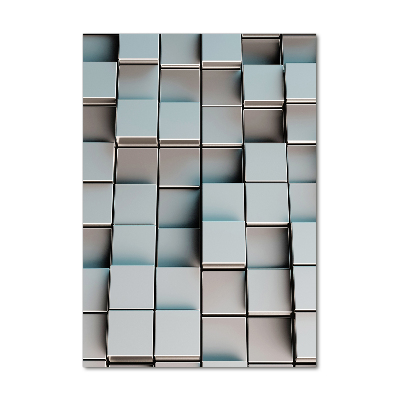 Tableau sur verre Mur de cubes