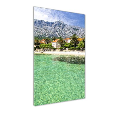 Tableau en verre Plage en Croatie