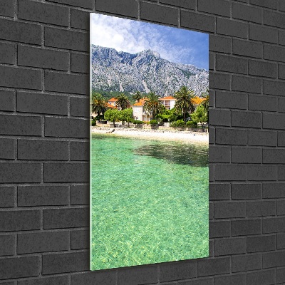 Tableau en verre Plage en Croatie