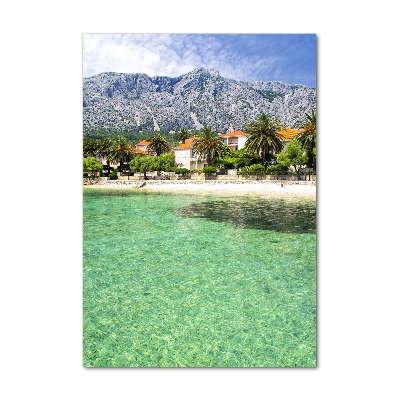 Tableau en verre Plage en Croatie