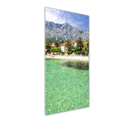 Tableau en verre Plage en Croatie