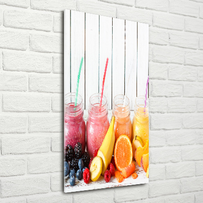 Tableau en verre Cocktails colorés