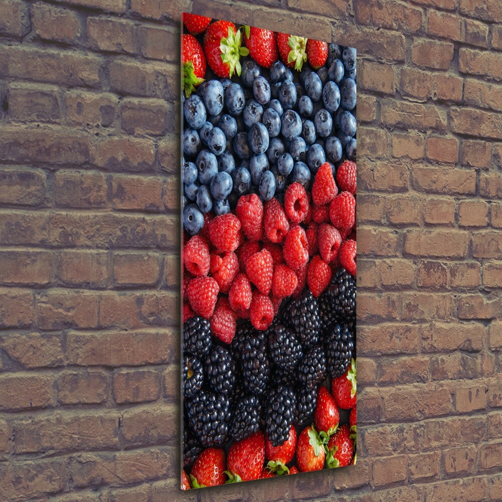 Tableau imprimé sur verre Fruits des bois